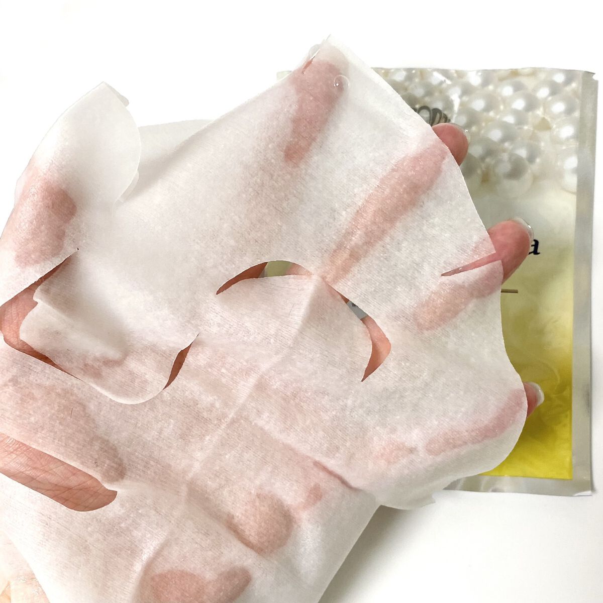 真珠肌madama·hadaパールマスクシート/madama･hada（真珠肌）/シートマスク・パックを使ったクチコミ（3枚目）