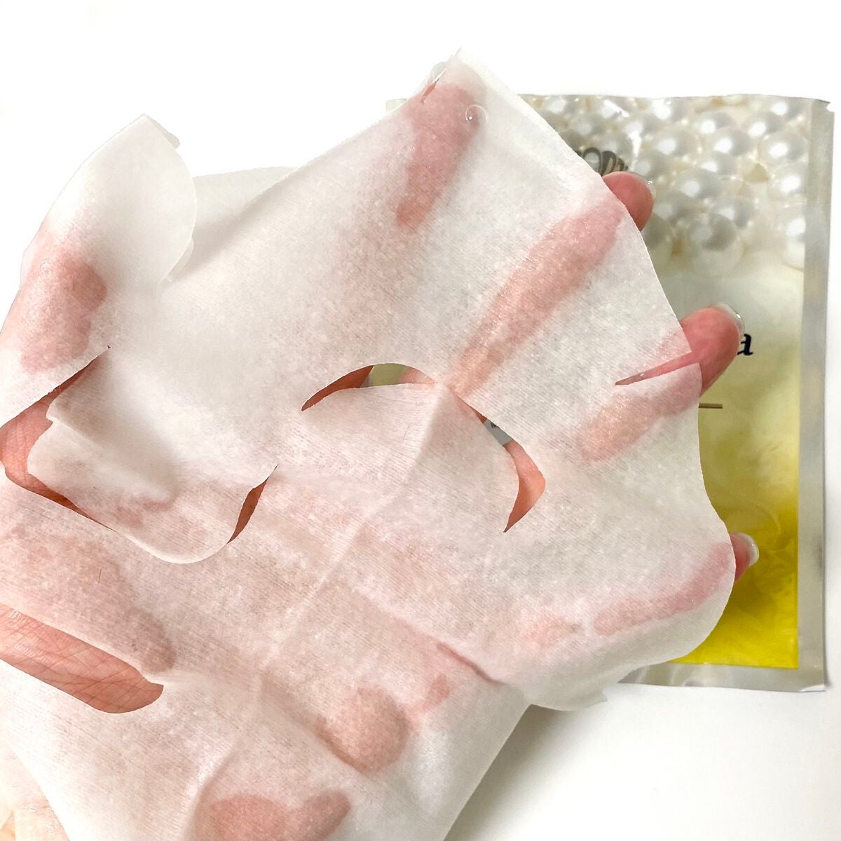 真珠肌madama·hadaパールマスクシート/madama・hada(真珠肌)/シートマスク・パックを使ったクチコミ(3枚目)