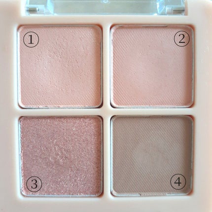 Peach Blush Toast cafe eye palette/NOTONE/アイシャドウパレットを使ったクチコミ(4枚目)
