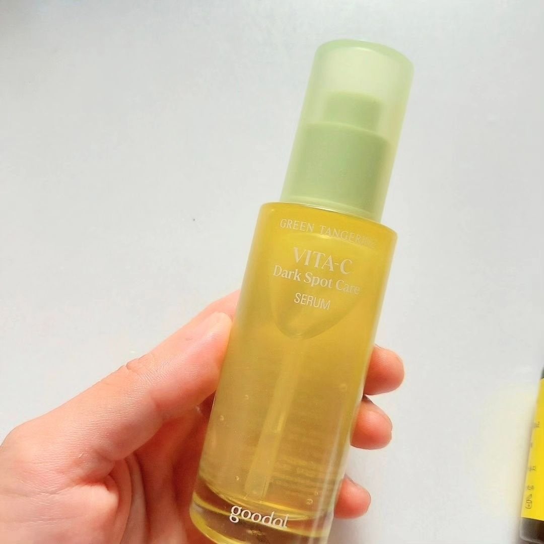 グリーンタンジェリン ビタC ダークスポットケアセラム/goodal/美容液を使ったクチコミ(1枚目)