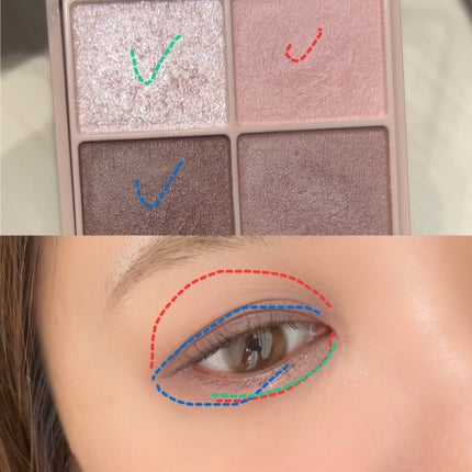 シルキースフレアイズ(マットタイプ)/キャンメイク/アイシャドウパレットを使ったクチコミ(5枚目)