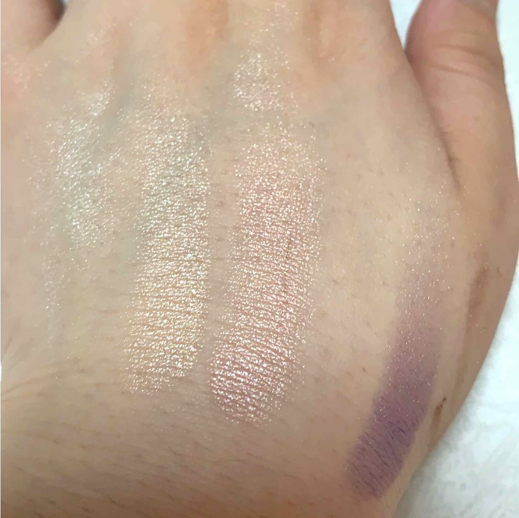 エルファー グリッターアイシャドウ/DAISO/アイシャドウパレットを使ったクチコミ（3枚目）