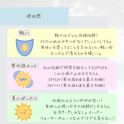 ビオレUV アクアリッチ ウォータリーエッセンス/ビオレ/日焼け止めローションを使ったクチコミ(4枚目)