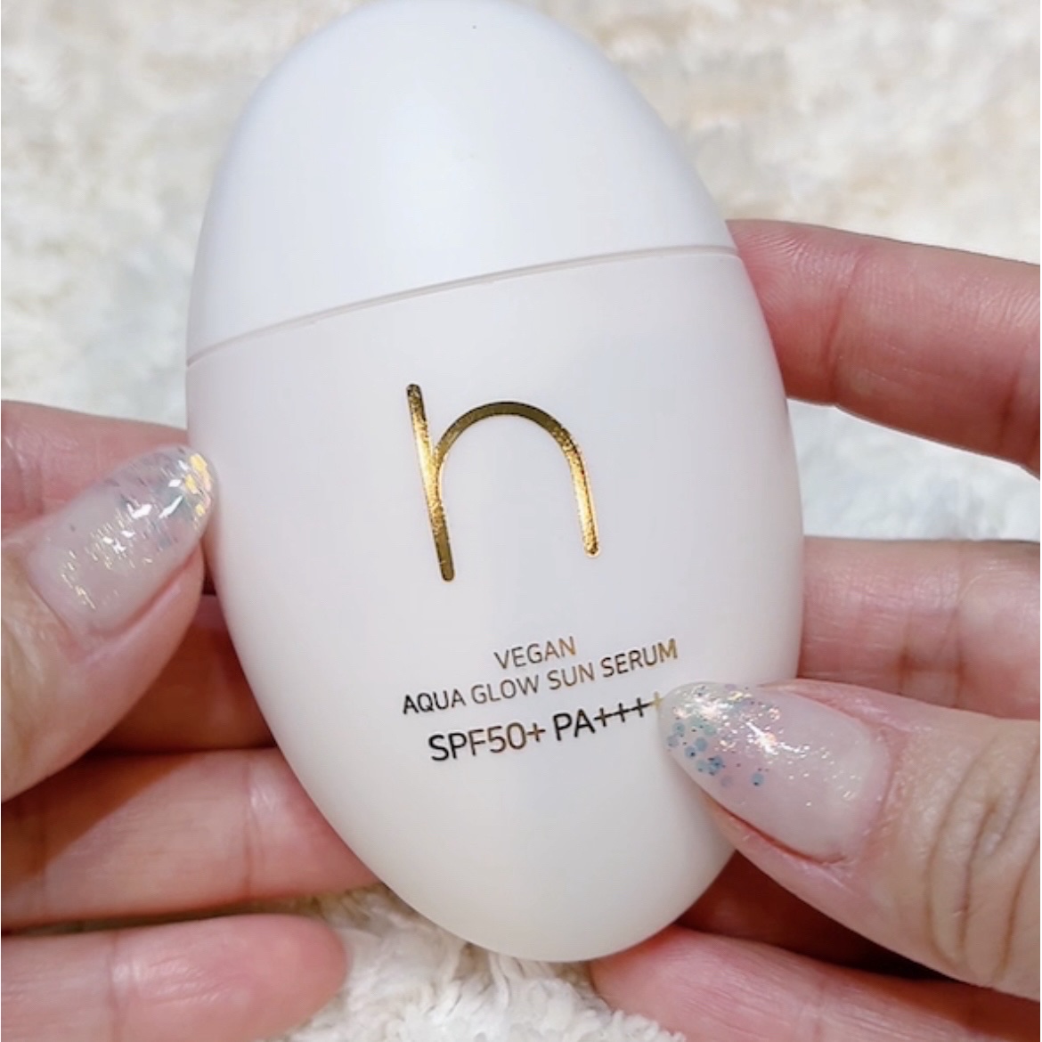 ヴィーガンアクアグロウサンセラム/HAMEL/日焼け止めローションを使ったクチコミ（3枚目）