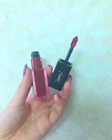ルージュ ピュールクチュール ヴェルニ ウォーターステイン/YVES SAINT LAURENT BEAUTE/口紅を使ったクチコミ(2枚目)