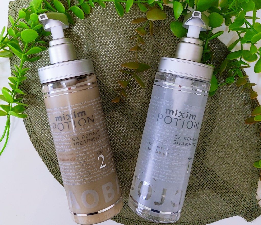 リペアシャンプー/ヘアトリートメント/mixim POTION/シャンプー・コンディショナーを使ったクチコミ（1枚目）