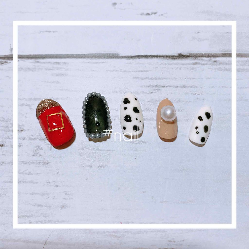 ジェルネイル（ライト対応）/セリア/ジェルネイルを使ったクチコミ（1枚目）