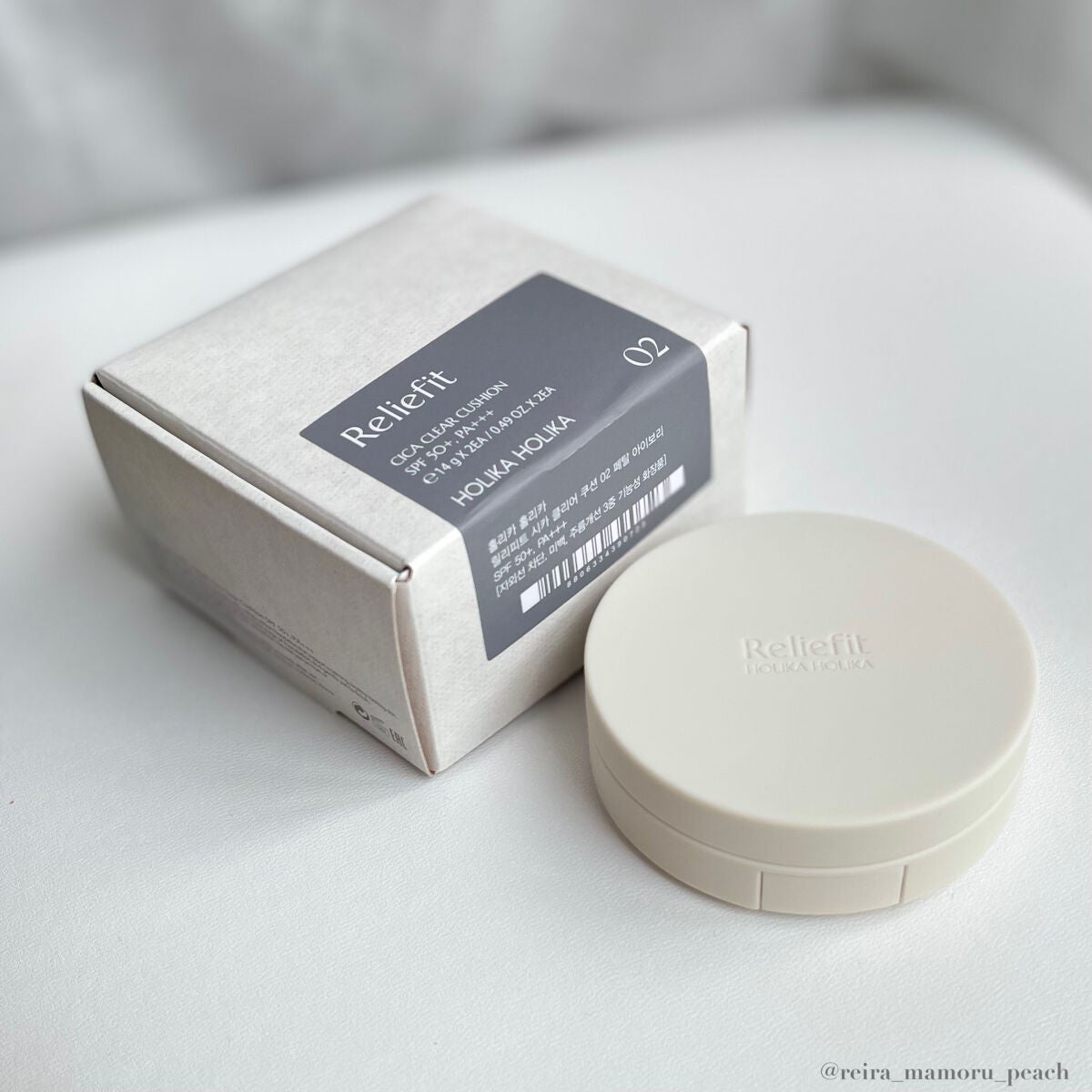 Reliefit CICA CLEAR CUSHION/HOLIKA HOLIKA/クッションファンデーションを使ったクチコミ(7枚目)