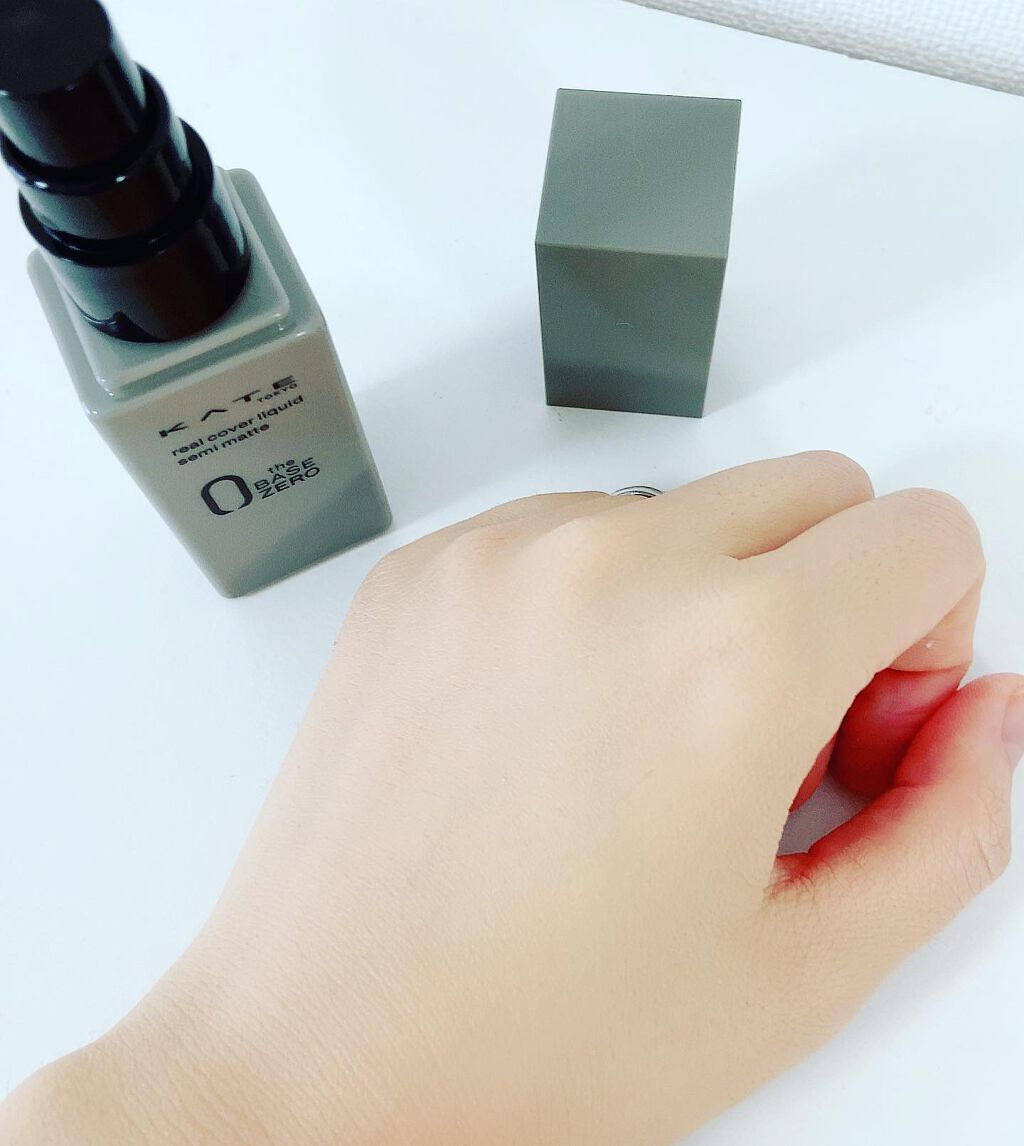 リアルカバーリキッド(セミマット)/KATE/リキッドファンデーションを使ったクチコミ(3枚目)