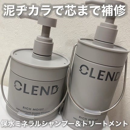 リッチモイスト ディープクレンジング ミネラル シャンプー/ディープリペア ミネラル トリートメント/CLEND/市販シャンプーを使ったクチコミ(1枚目)