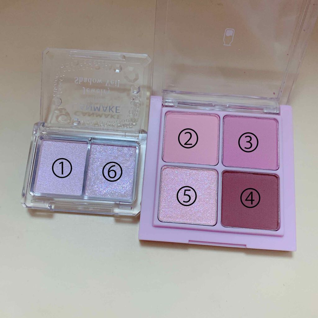 ジュエリーシャドウベール/キャンメイク/アイシャドウパレットを使ったクチコミ(3枚目)