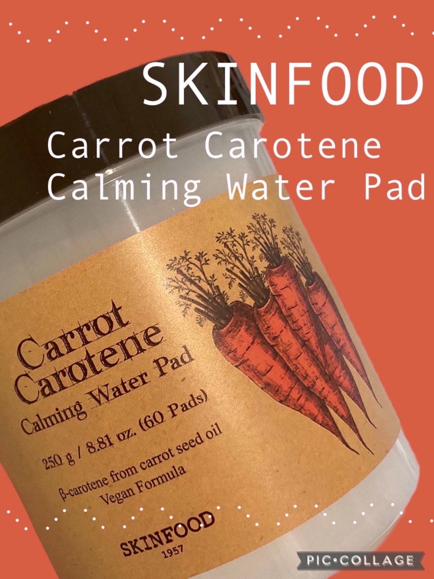 キャロットカロテン カーミングウォーターパッド/SKINFOOD/トナーパッドを使ったクチコミ(1枚目)