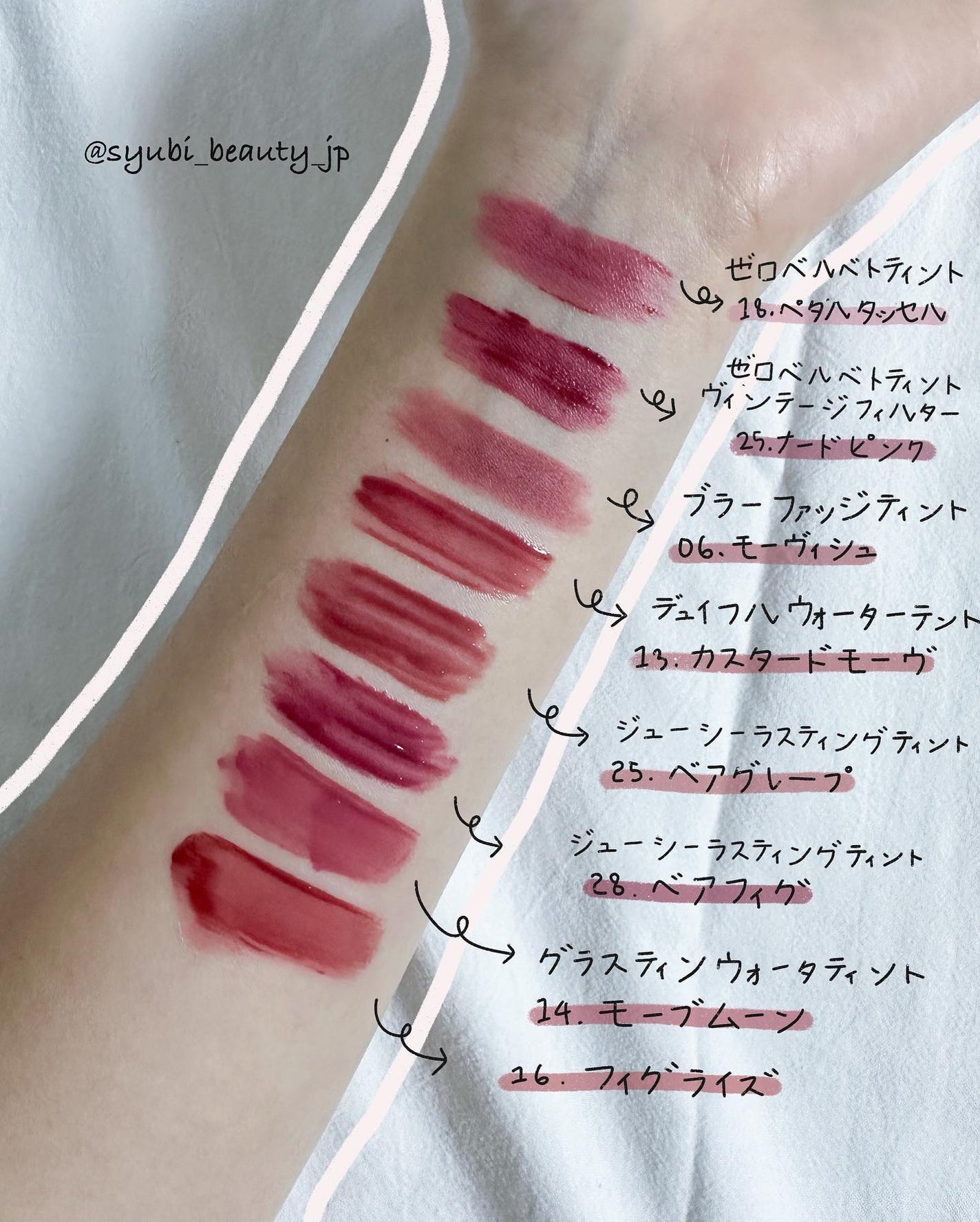 슈비 シュビ on LIPS 「こんにちは!今日はロムアンドの中で一番使いなれて愛着を持ってる..」(2枚目)