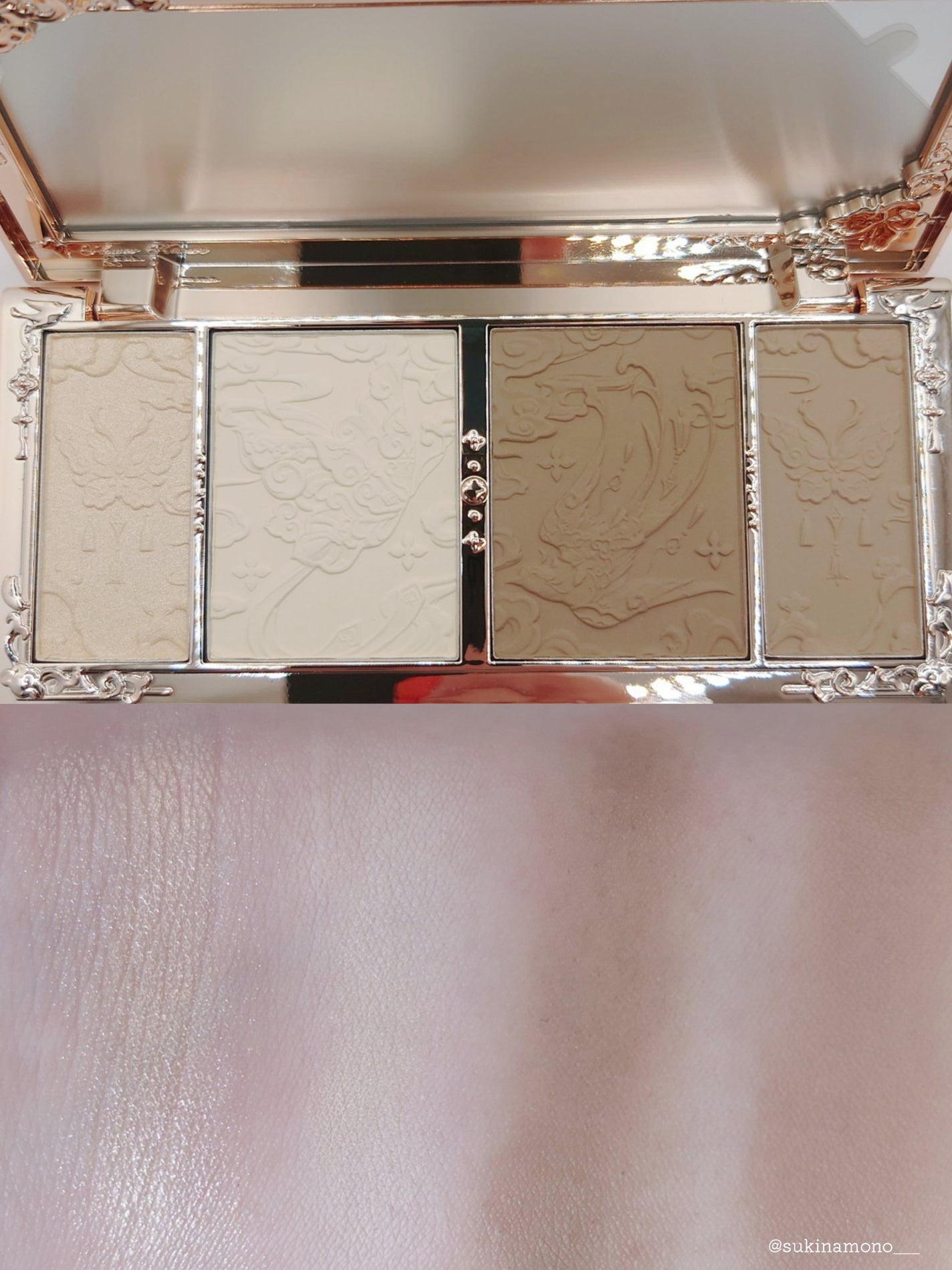 胡蝶雲肩 シェーディングパレット/FlowerKnows/シェーディングを使ったクチコミ(3枚目)