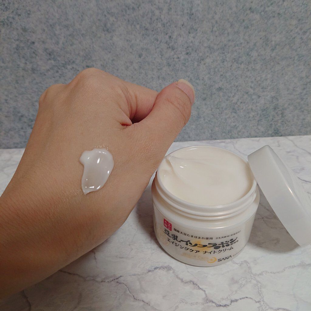 リンクルナイトクリーム/なめらか本舗/フェイスクリームを使ったクチコミ（2枚目）