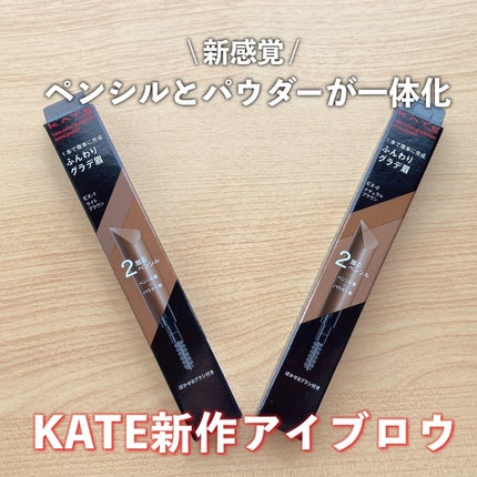2カラーグラデーションブロウペンシル/KATE/アイブロウペンシルを使ったクチコミ(1枚目)
