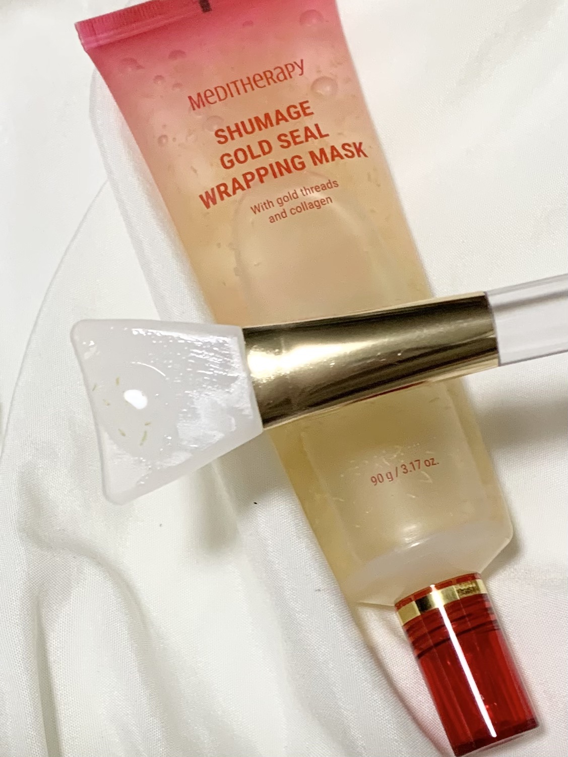 シューマジゴールド糸ラッピングマスク/MEDITHERAPY/シートマスク・パックを使ったクチコミ（3枚目）