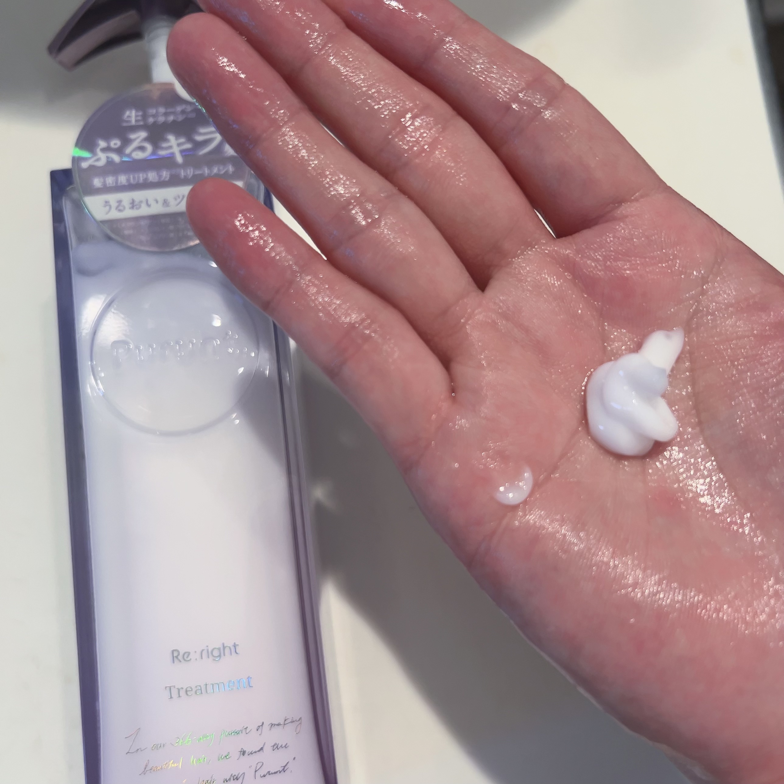 プルント リライト美容液シャンプー/トリートメント シャンプー本体 380ml/Purunt./市販シャンプーを使ったクチコミ（3枚目）