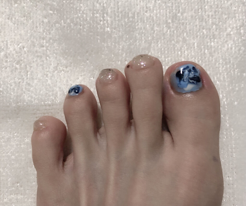 SHジェルネイル(ライト不要)/セリア/ジェルネイルを使ったクチコミ（2枚目）