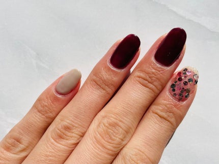 ジェルネイル(ライト対応)/セリア/ジェルネイルを使ったクチコミ(2枚目)