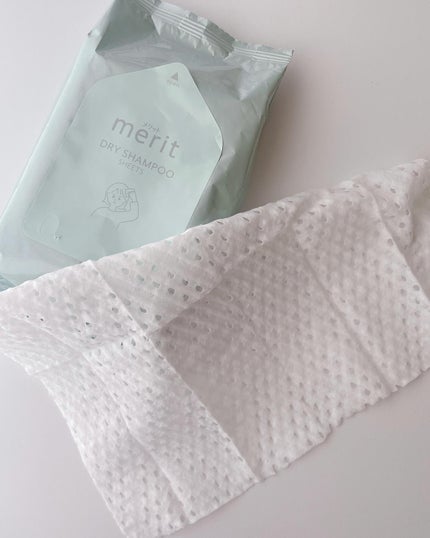 メリット ドライシャンプーシート すっきり爽快タイプ/メリット/ドライシャンプーを使ったクチコミ(6枚目)