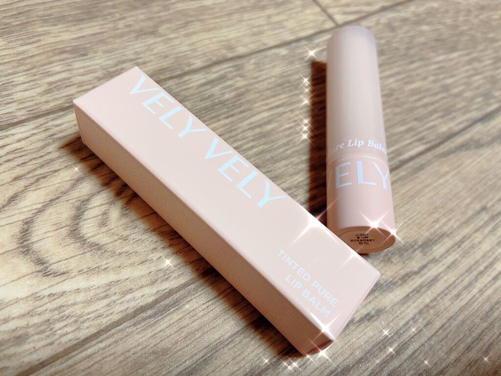 ティンティッドピュアリップバーム/VELY VELY/口紅を使ったクチコミ(1枚目)