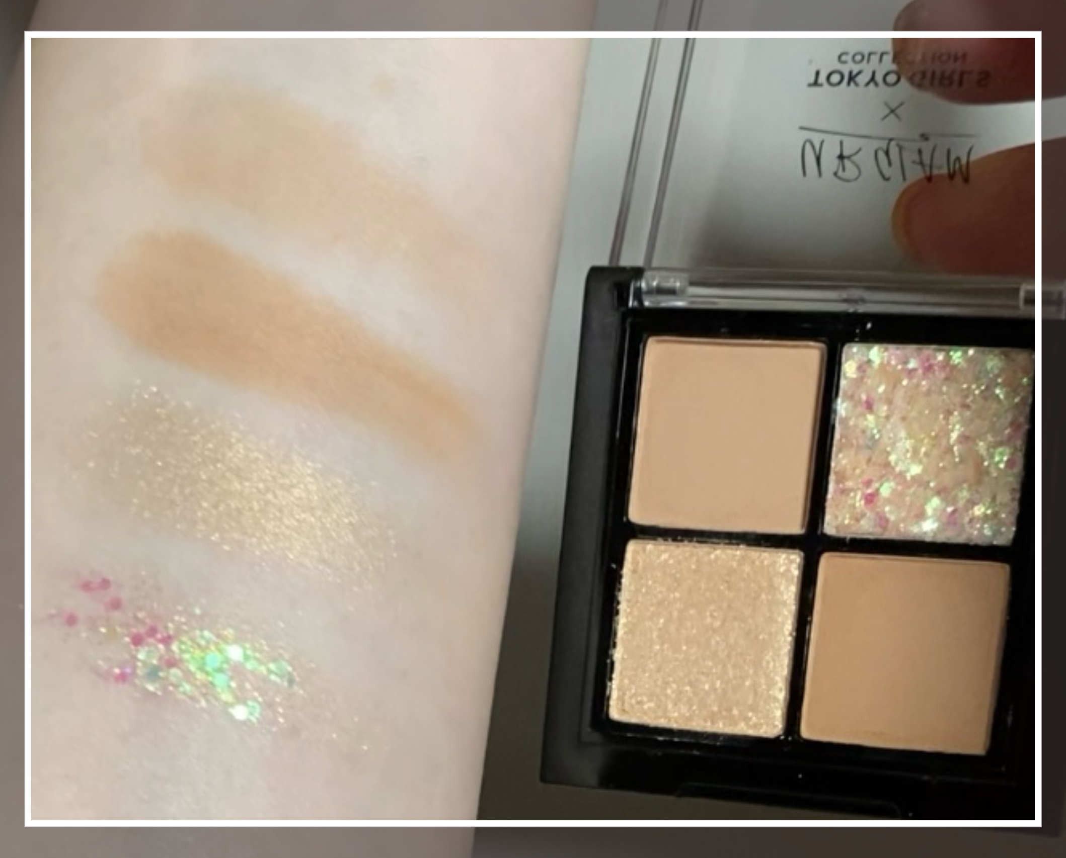 ＵＧＴ　ドリームアイシャドウパレット 02c　キャラメルラテ/U R GLAM/アイシャドウパレットを使ったクチコミ（2枚目）