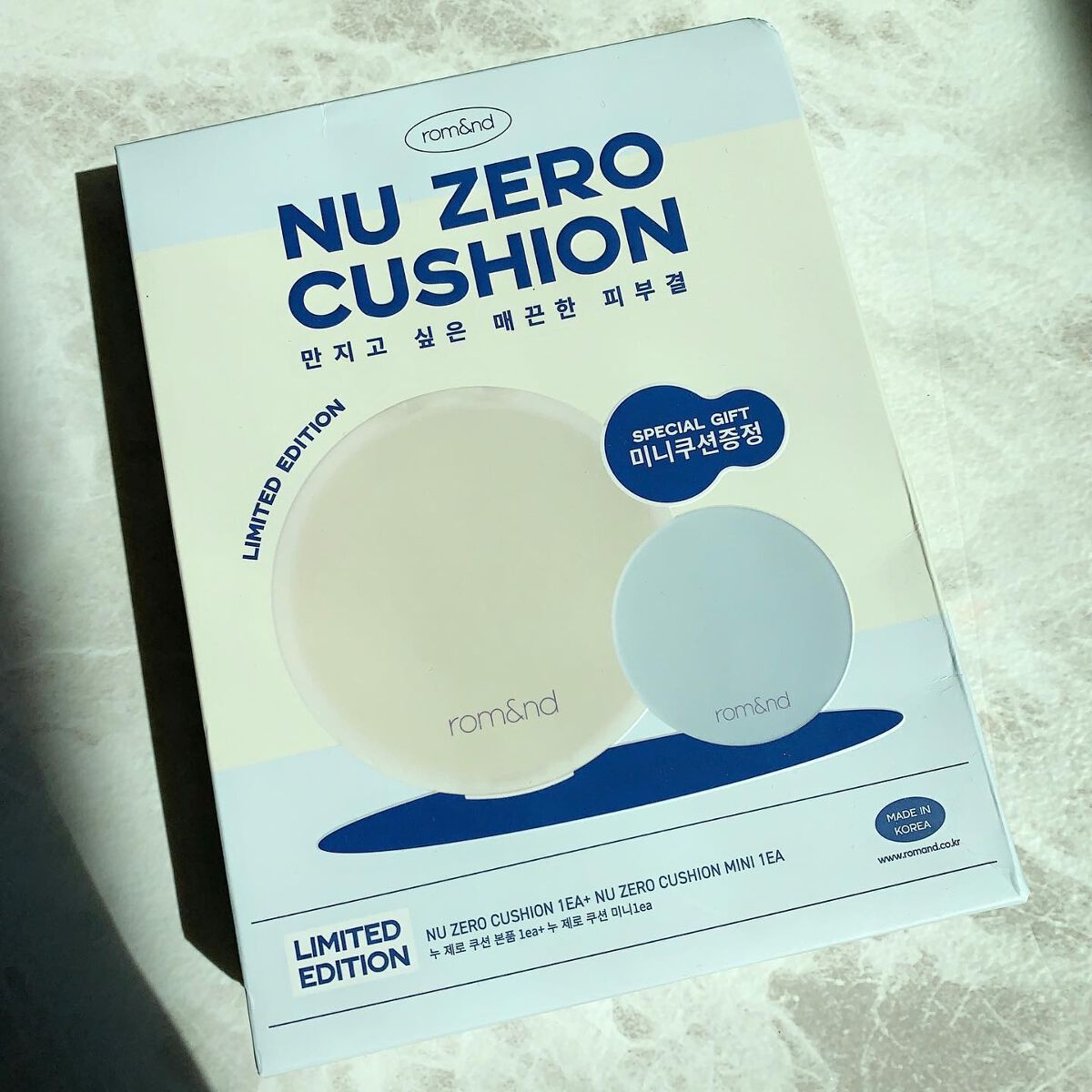 ヌーゼロクッション/rom&nd/クッションファンデーションを使ったクチコミ(2枚目)