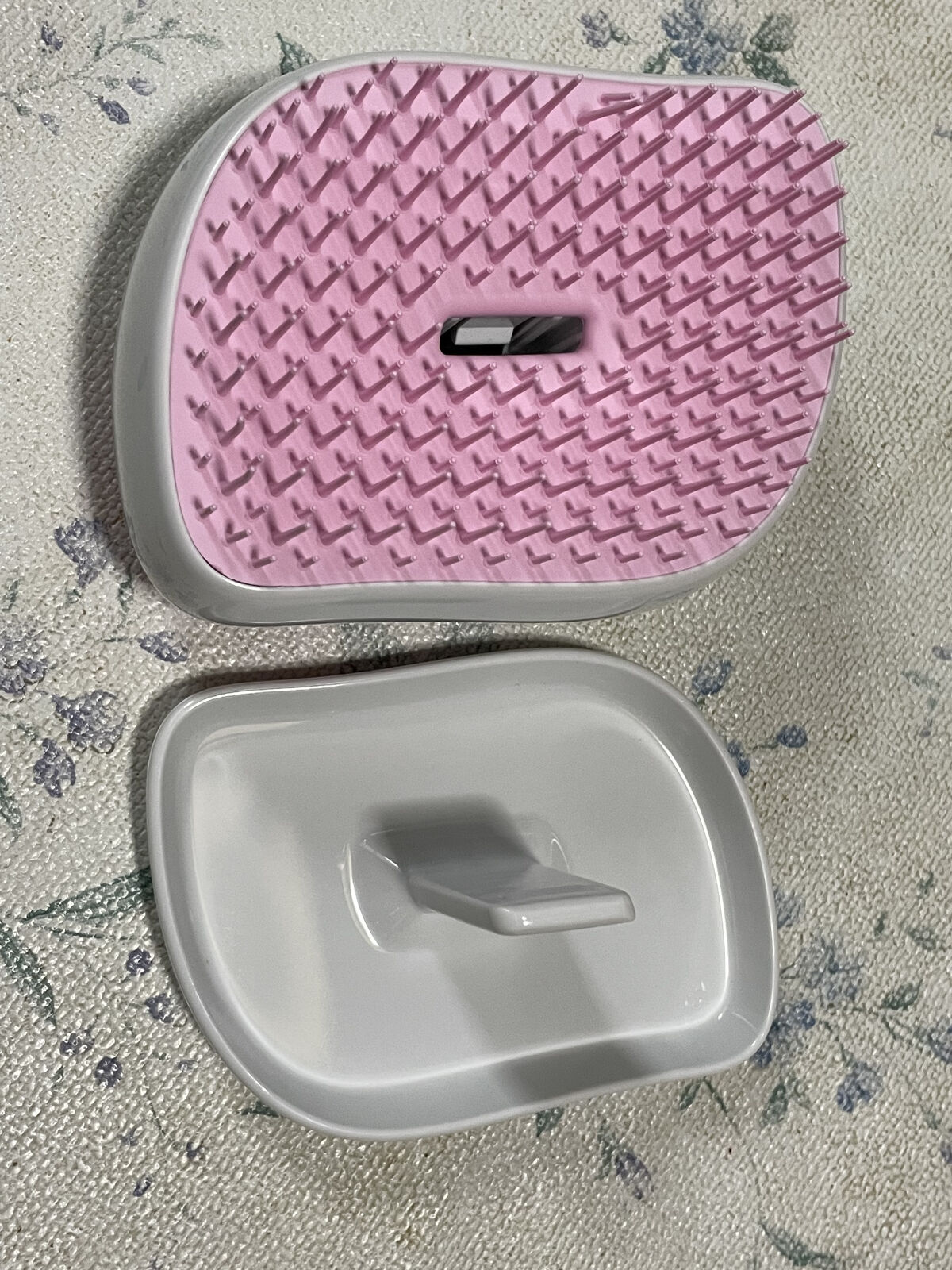 コンパクトスタイラー ジェムロックピンク/TANGLE TEEZER/ヘアブラシを使ったクチコミ（3枚目）