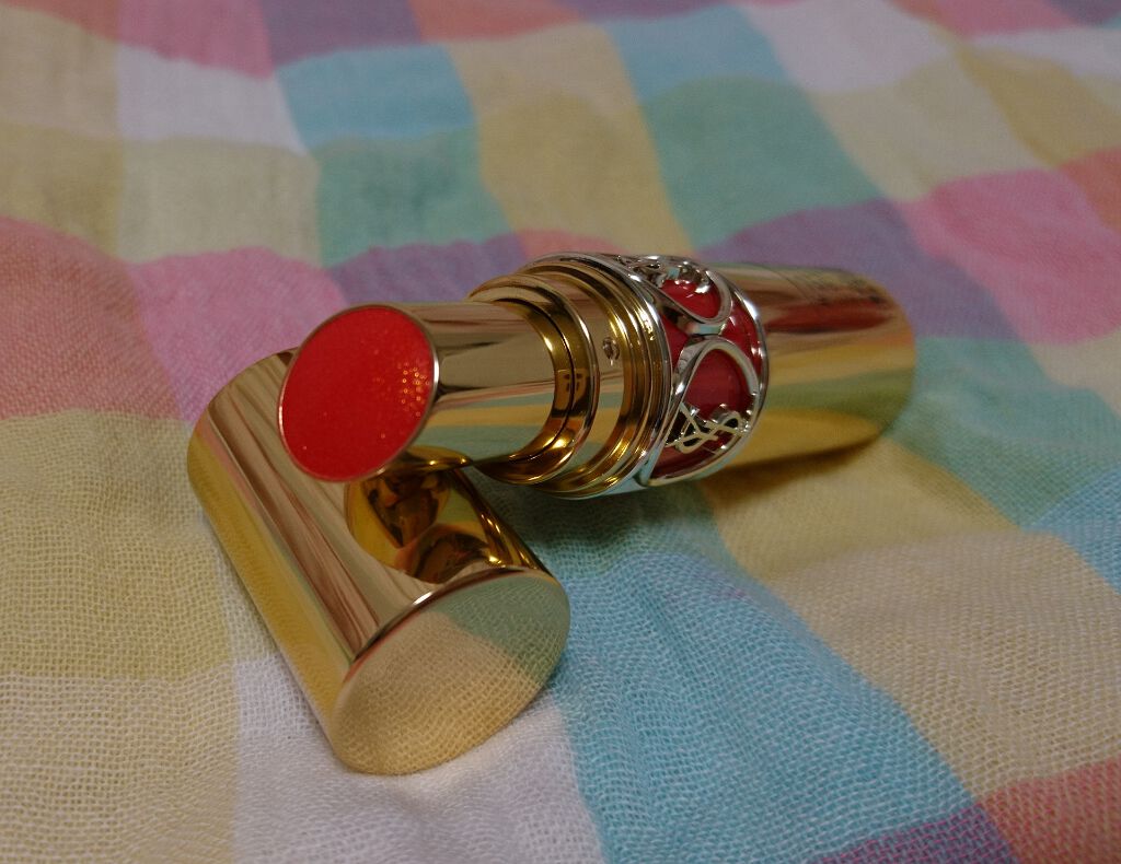 ルージュ ヴォリュプテ ロックシャイン/YVES SAINT LAURENT BEAUTE/口紅を使ったクチコミ（2枚目）