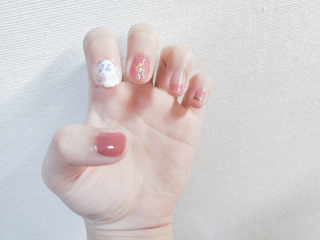 しずくネイルシール/キャンドゥ/ネイルシールを使ったクチコミ（2枚目）