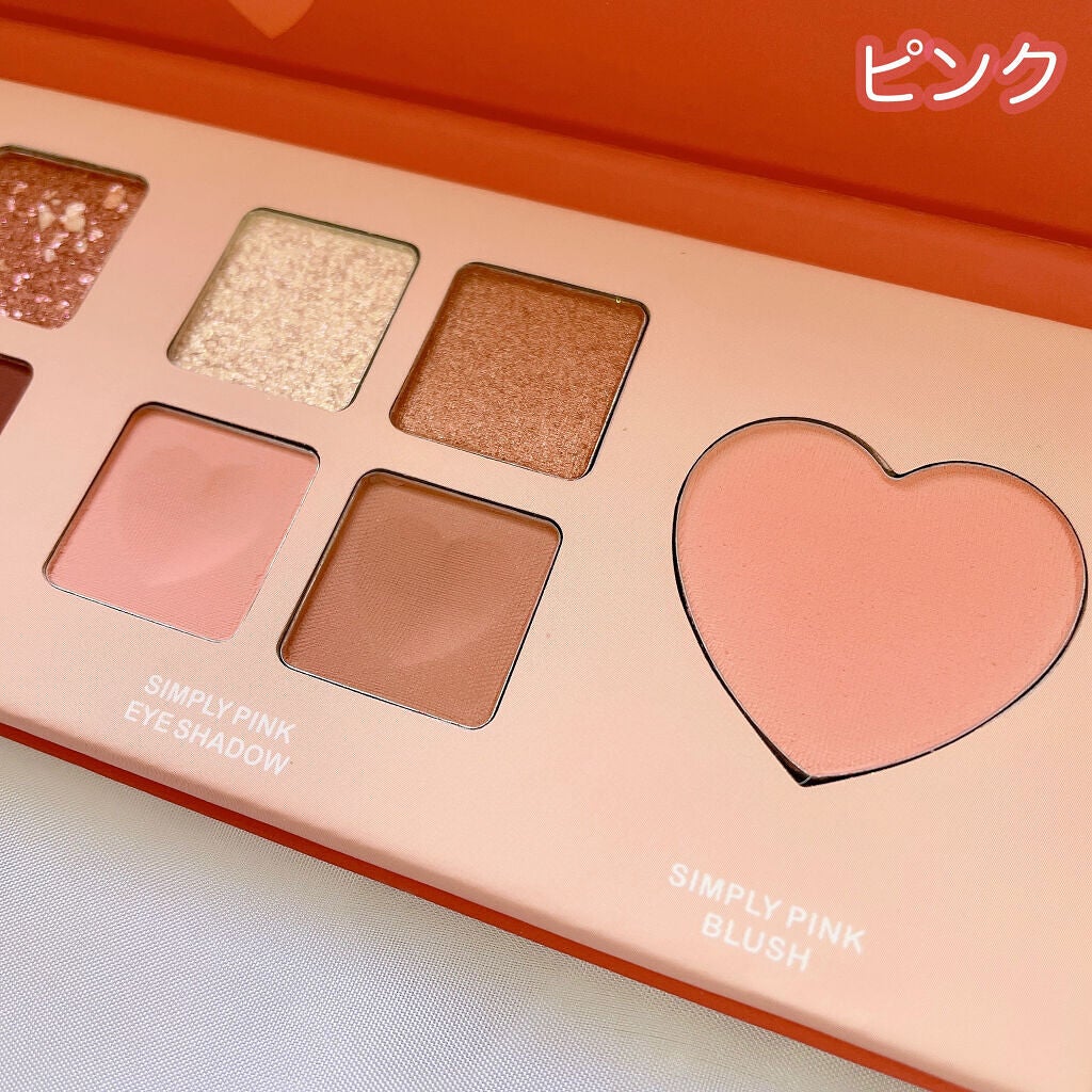 ごんす@YouTube始めました on LIPS 「《エナジーコーラルメイクパレット》 アイシャドウ+チーク..」(3枚目)