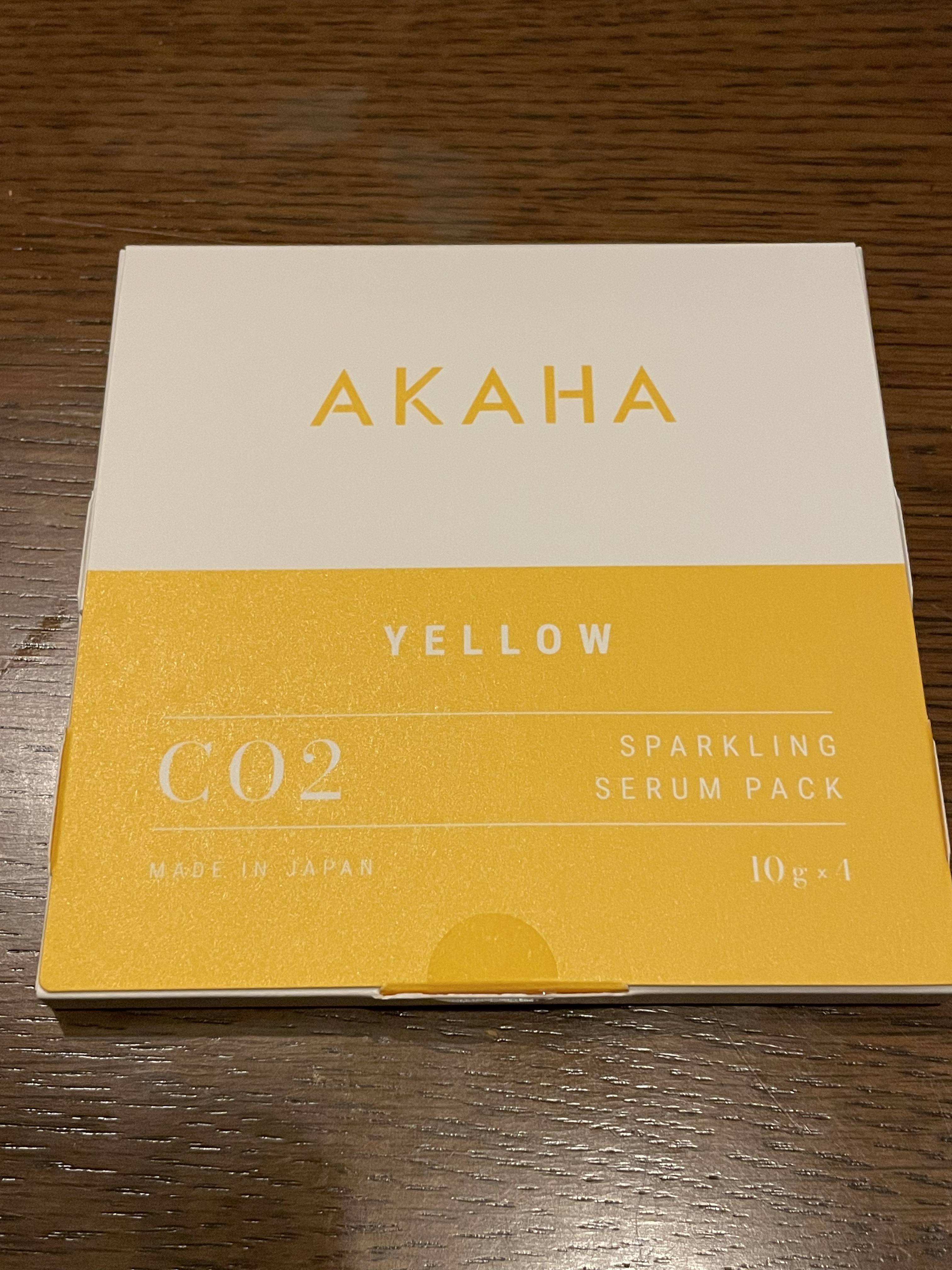 スパークリングセラムパック【YELLOW】/AKAHA/シートマスク・パックを使ったクチコミ（1枚目）