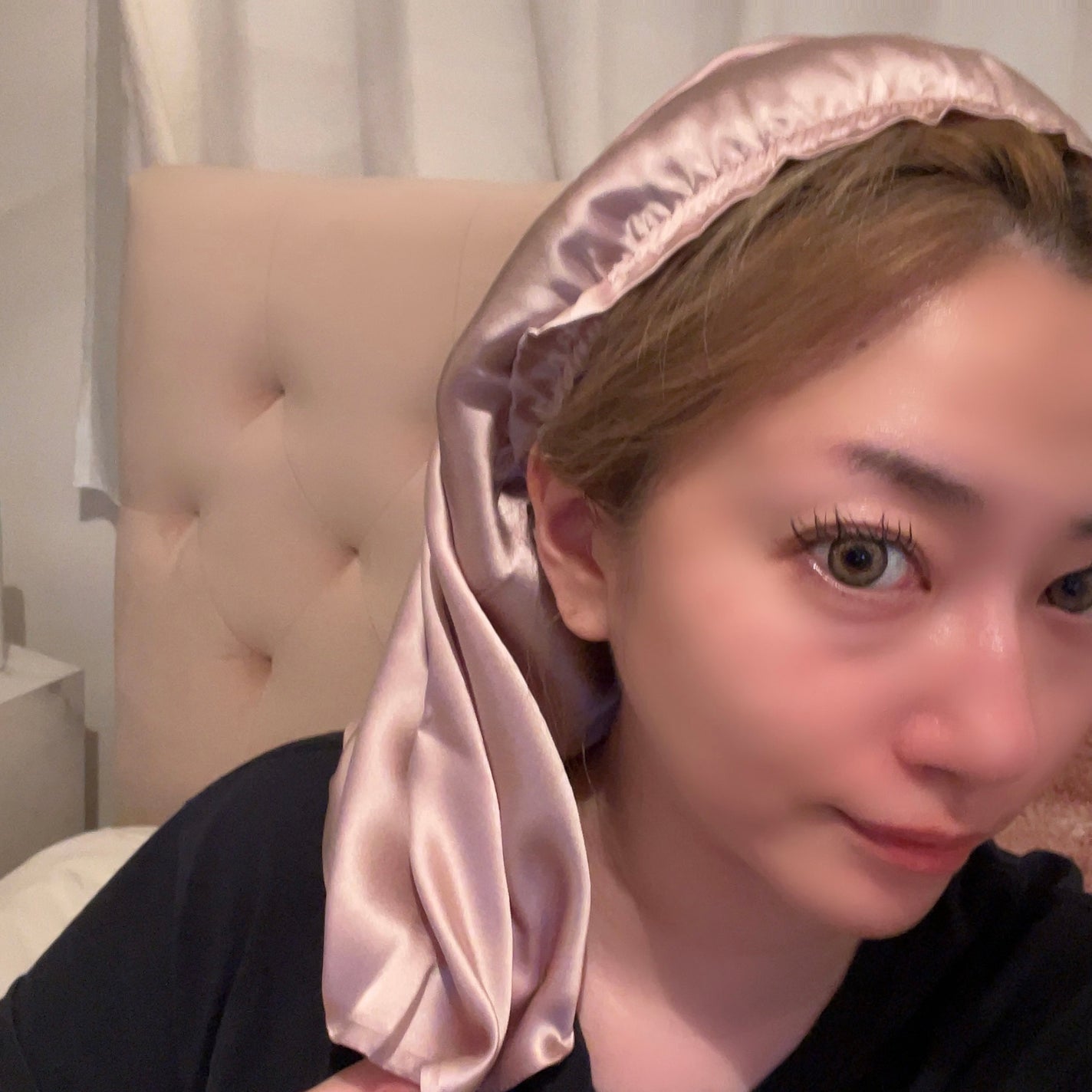 シルク ヘアキャップ ロングヘア用/SEAWIND/ヘアケアグッズを使ったクチコミ(2枚目)