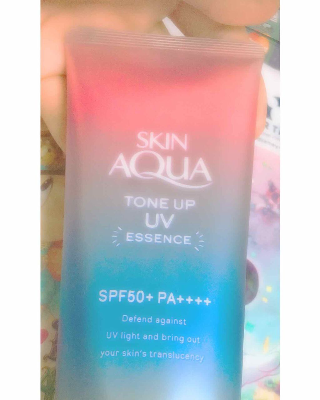 スキンアクア トーンアップUVエッセンス/スキンアクア/日焼け止めクリームを使ったクチコミ(1枚目)