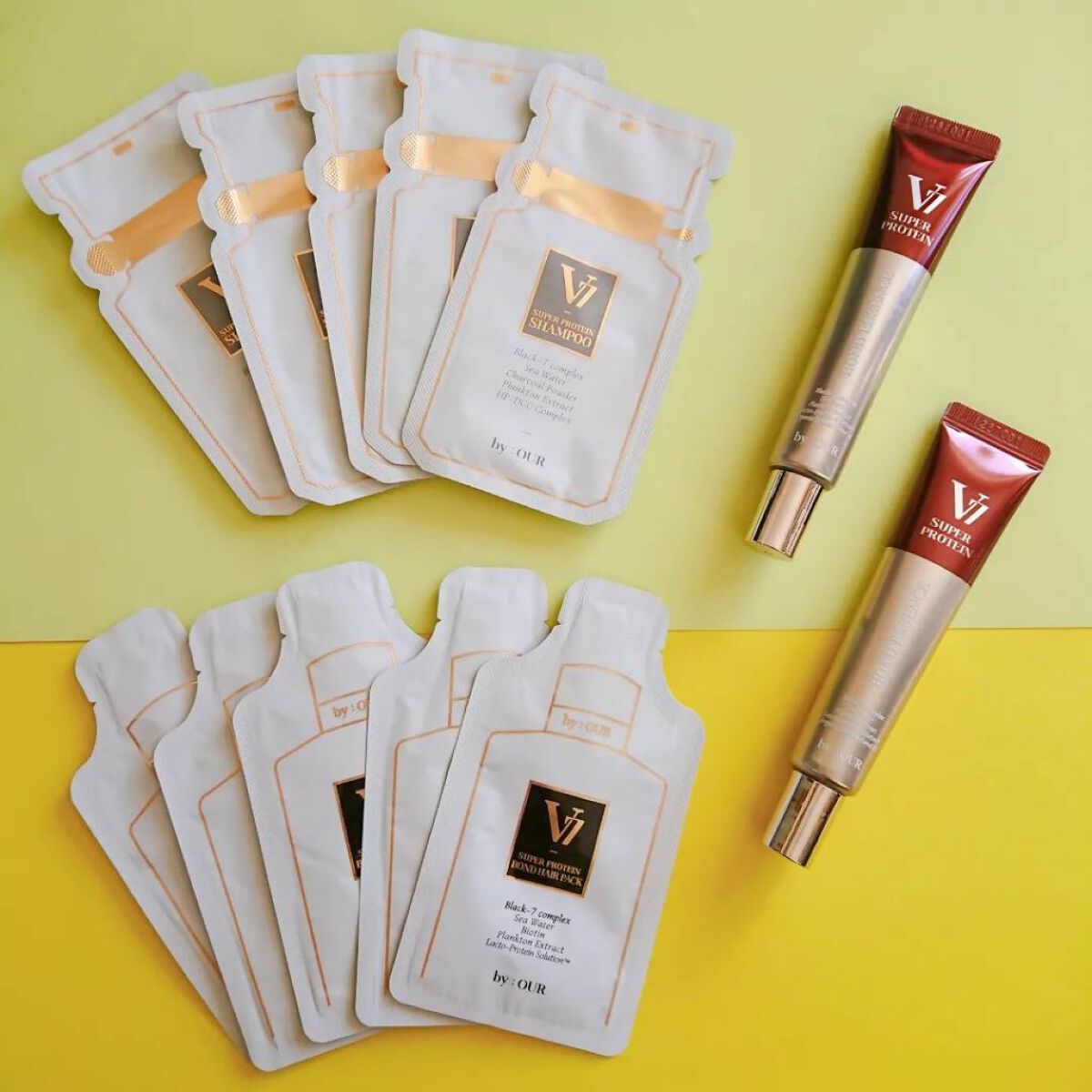 V7 スーパープロテイン ボンドヘアパック/by : OUR/ヘアマスク・ヘアパックを使ったクチコミ（1枚目）