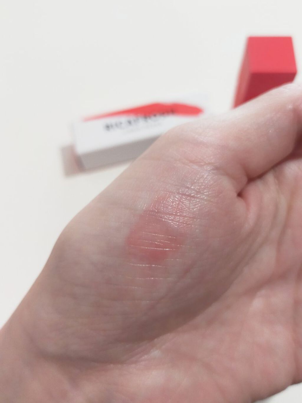 ジューシーリブティント 02 バラタレッド/RICAFROSH/リップティントを使ったクチコミ（3枚目）