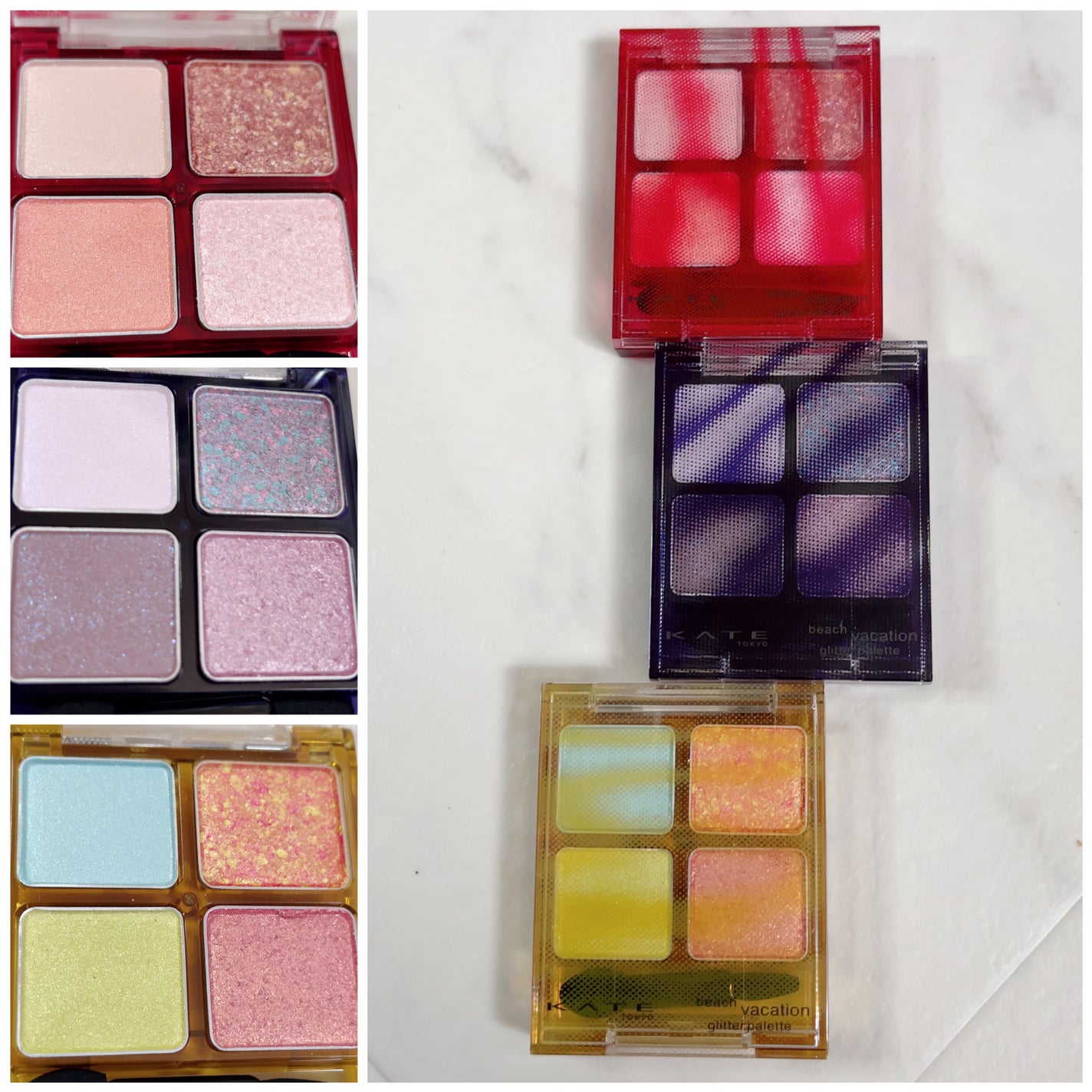 ビーチバカンスグリッターパレット/KATE/アイシャドウパレットを使ったクチコミ(6枚目)