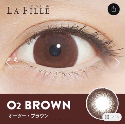LA FILLE (ラ・フィーユ)/LA FILLE/カラーコンタクトレンズを使ったクチコミ(2枚目)