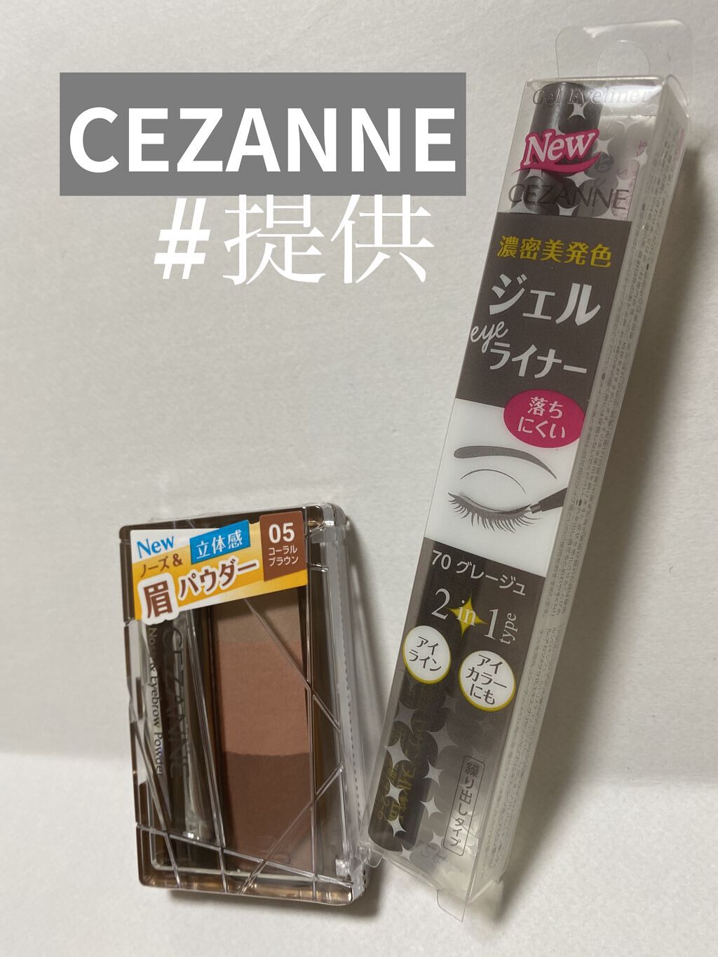 ノーズ＆アイブロウパウダー/CEZANNE/パウダーアイブロウを使ったクチコミ（1枚目）
