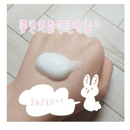 泡の洗顔料/カウブランド無添加/泡洗顔を使ったクチコミ(2枚目)