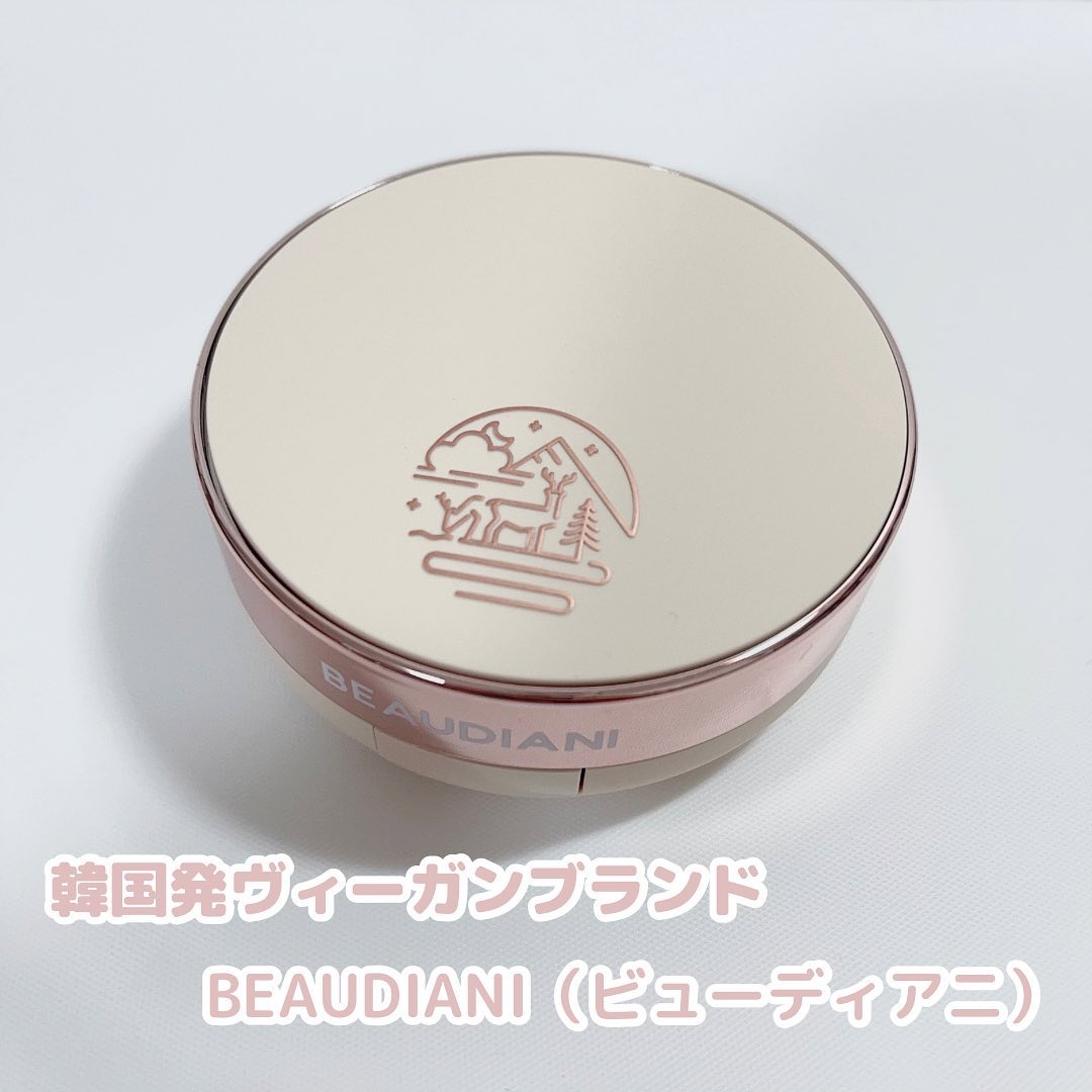 メッシュタイトアップクッション/BEAUDIANI/クッションファンデーションを使ったクチコミ（2枚目）
