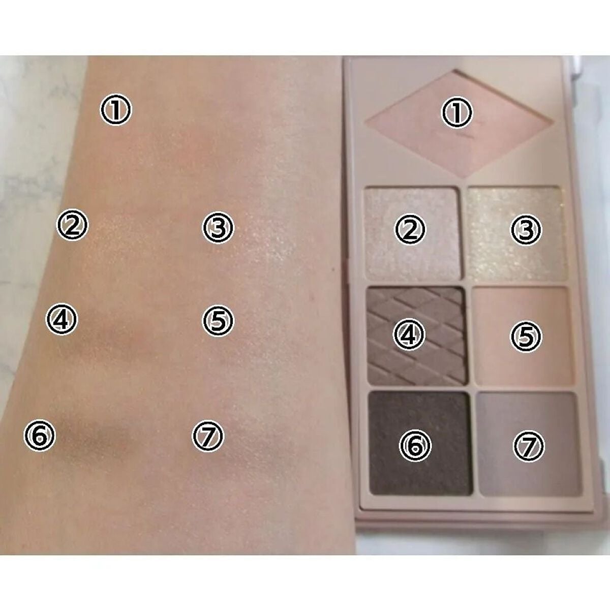 ウォンジョンヨ W デイリームードアップパレット /Wonjungyo/アイシャドウパレットを使ったクチコミ(3枚目)