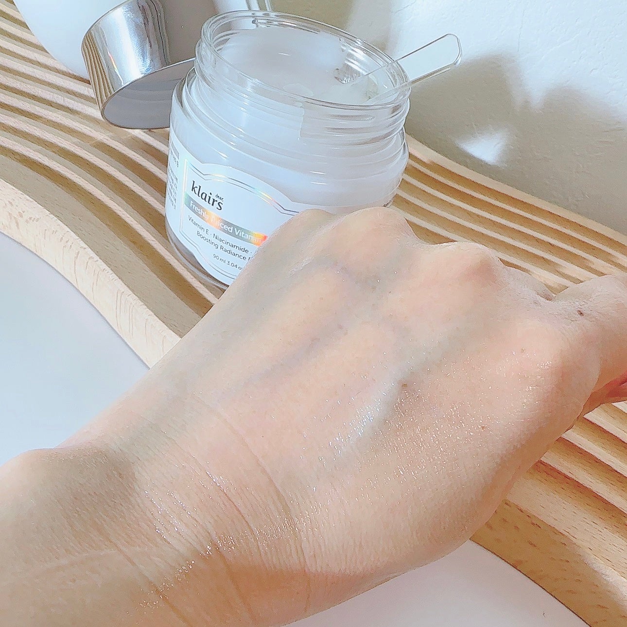 フレッシュリージュースドビタミンEマスク(90g)/Klairs/フェイスクリームを使ったクチコミ(5枚目)