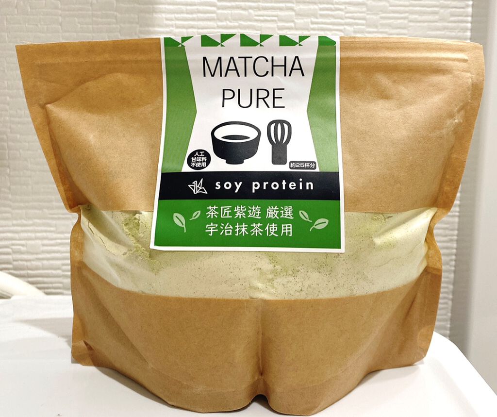MATCHA PURE(プロテインパウダー)/ピュアパートナー/ソイプロテインを使ったクチコミ(1枚目)
