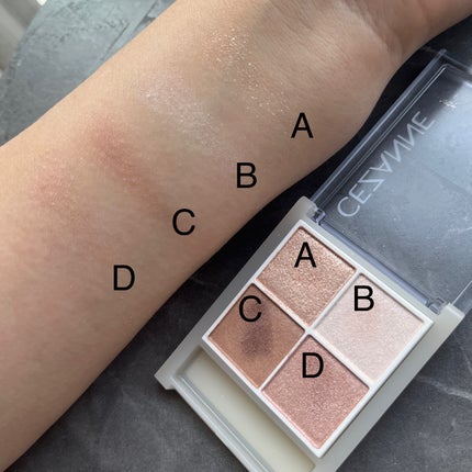 ペールトーンアイシャドウ/CEZANNE/アイシャドウを使ったクチコミ(2枚目)