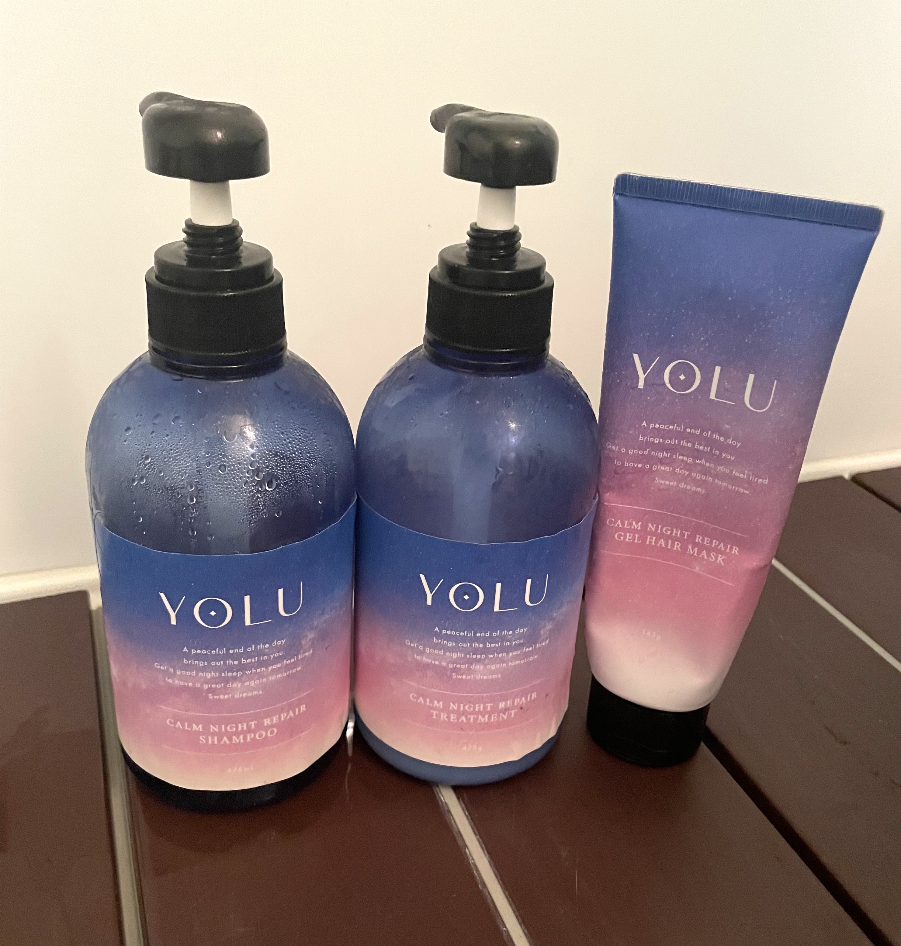 カームナイトリペアシャンプー／トリートメント/YOLU/市販シャンプーを使ったクチコミ（1枚目）