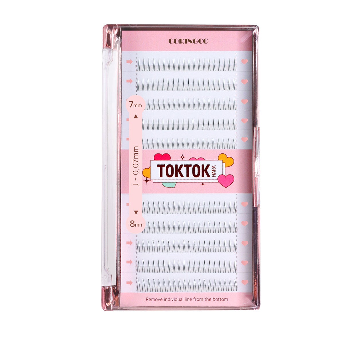 トクトクハラフィルターまつ毛 7-8mm アンダーラッシュ