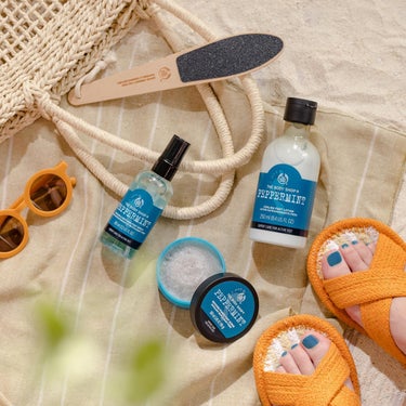 THE BODY SHOP フットファイルのクチコミ「夏を思いっきり楽しむなら
フットケアはマスト🌞
ザボディショップの
ペパーミントシリーズ💙👣
.....」（1枚目）