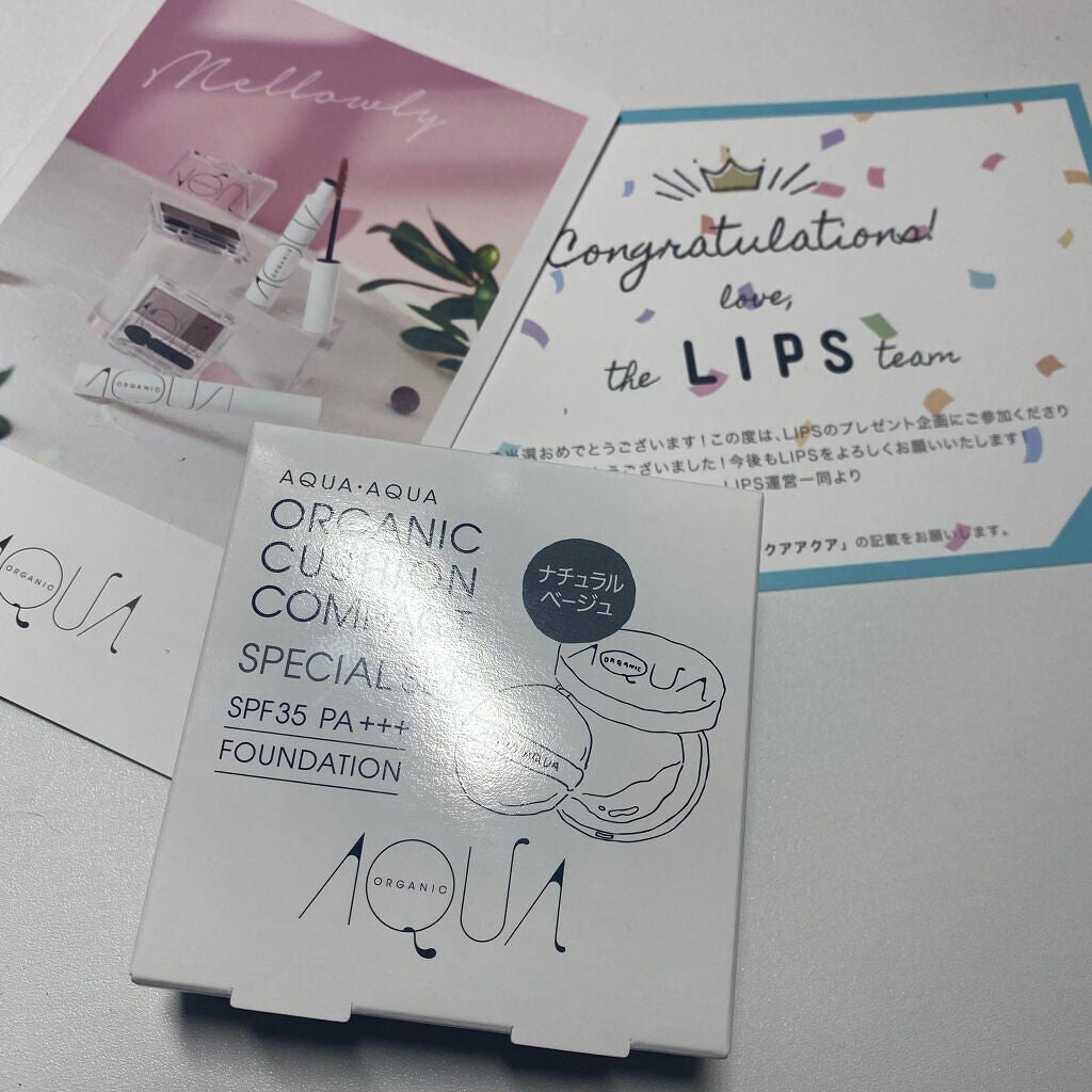 オーガニッククッションコンパクト/アクア・アクア/クッションファンデーションを使ったクチコミ(1枚目)